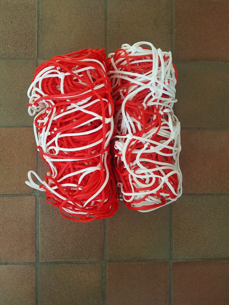 Rete Da Calcio In Nylon Goodwin Netting - 50' X 2' - Nero, Maglia Quadrata, Alta Resistenza